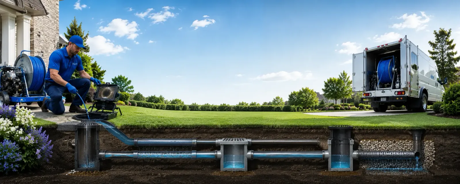 Outdoor drain cleaning information for Burlington, TX